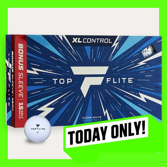 Today Only! Top Flite golf balls.