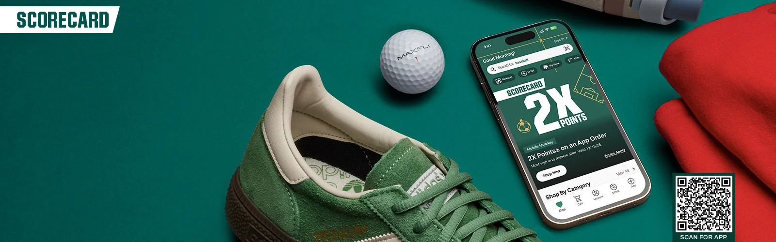 ScoreCard 2X Points.