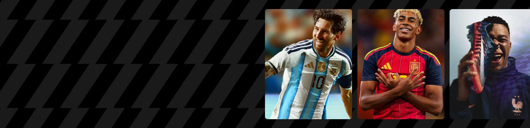 Image of soccer athletes and field graphics.