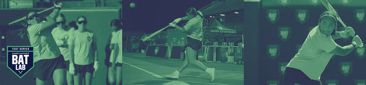 Gamechanger Bat Lab. Test Series athletes.