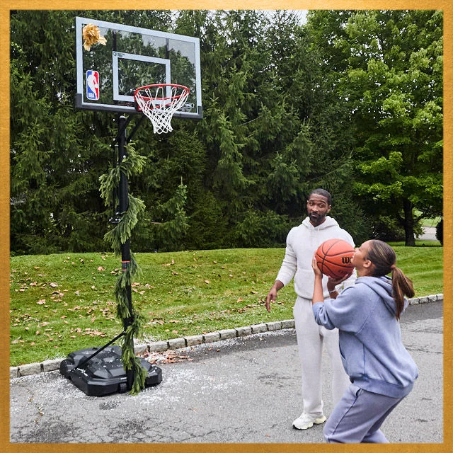 Basketball hoop.