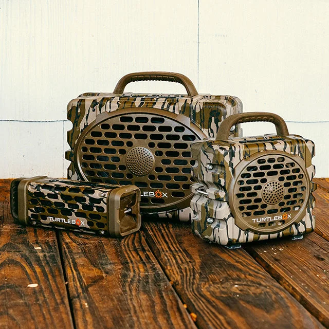 Camouflage Turtlebox portable outdoor speakers set