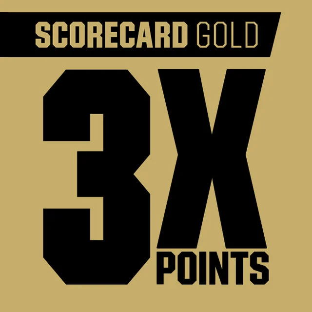 ScoreCard Gold. 3X Points.
