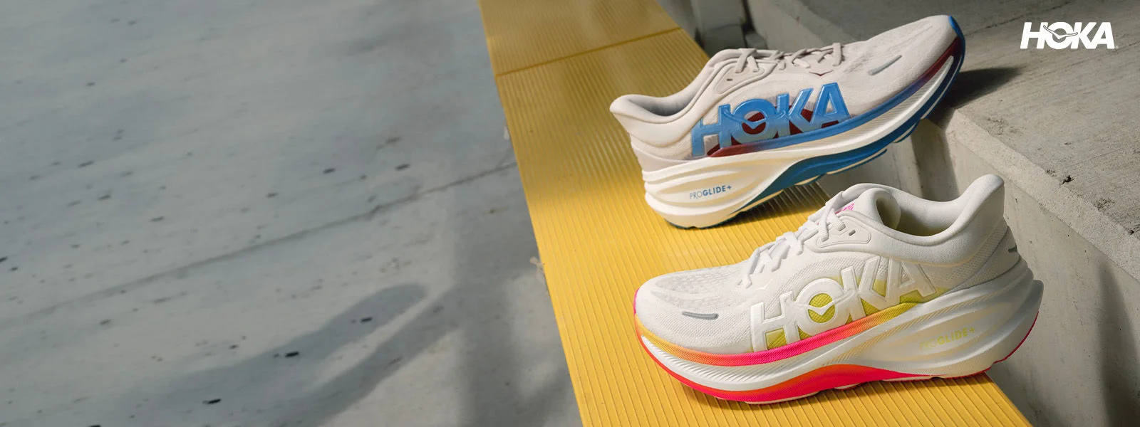 Footwear in studio environment.