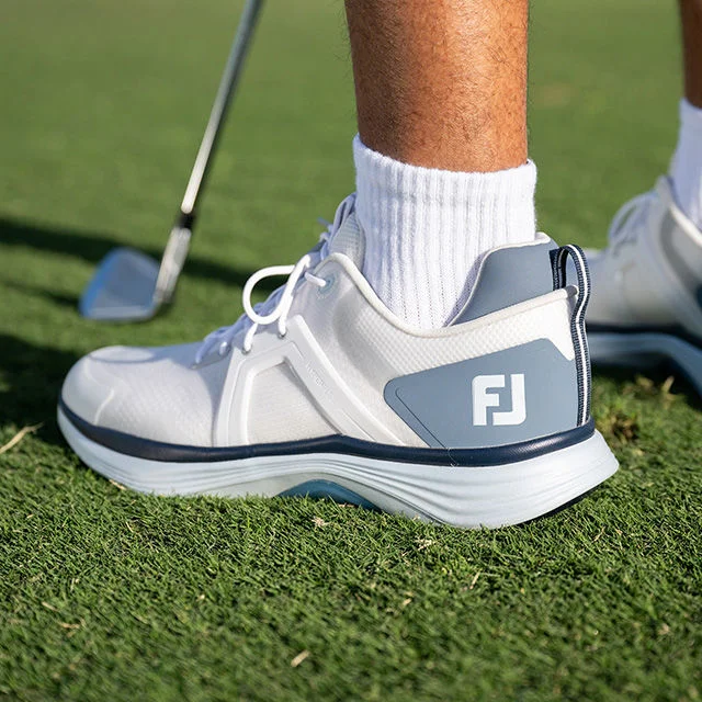 White Footjoy shoe.