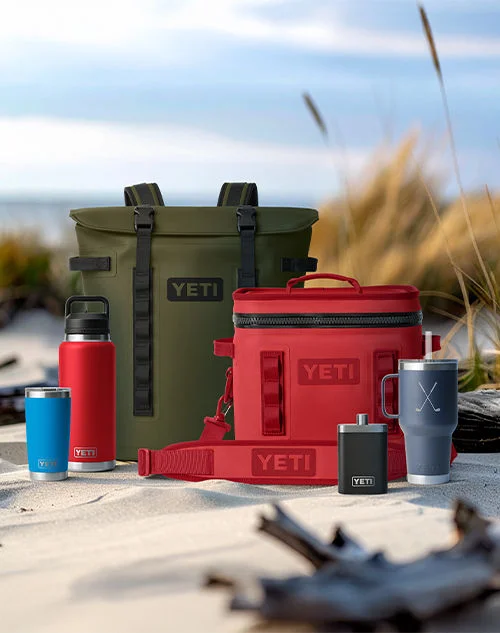 YETI product at the beach.