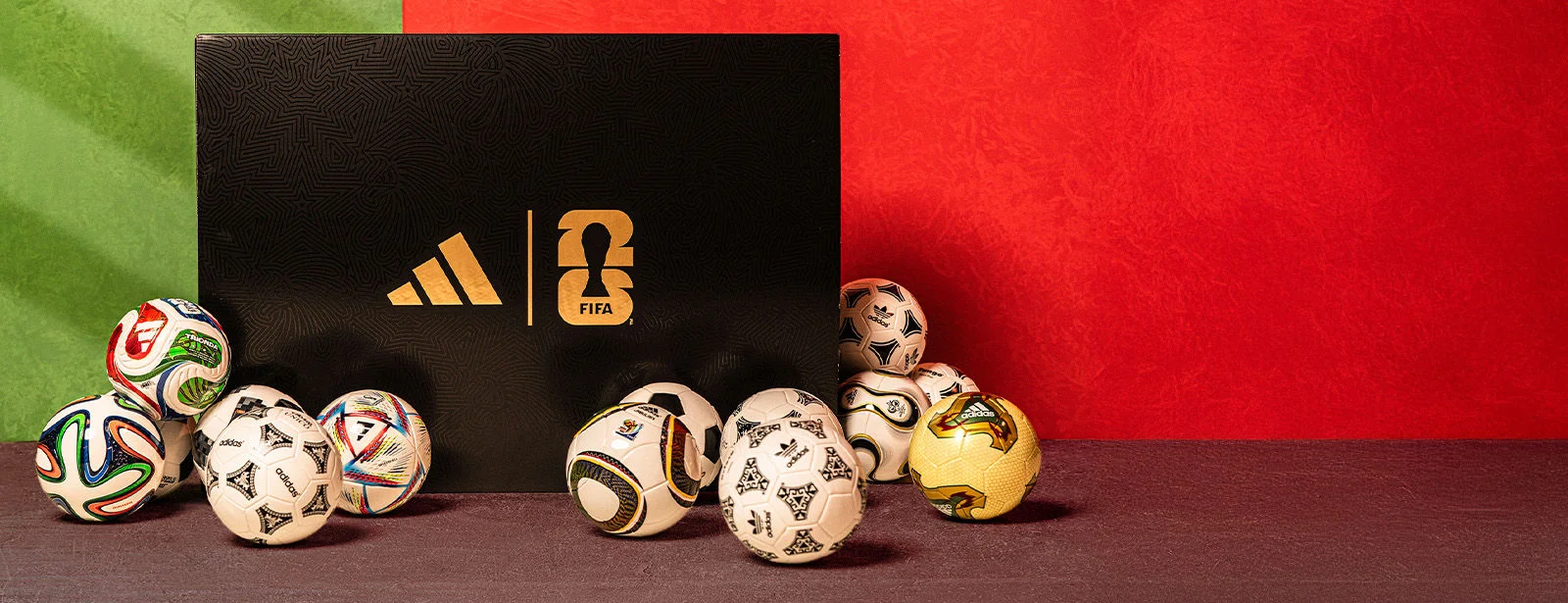 Historical world cup balls.