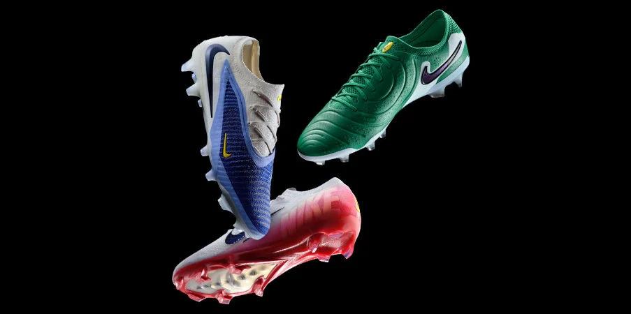 Soccer cleats in studio.