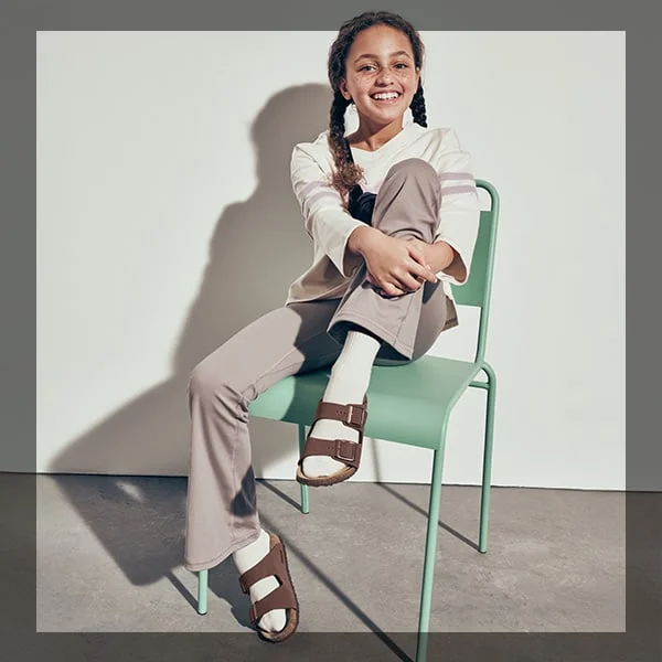 Kids' Birkenstock shoe.