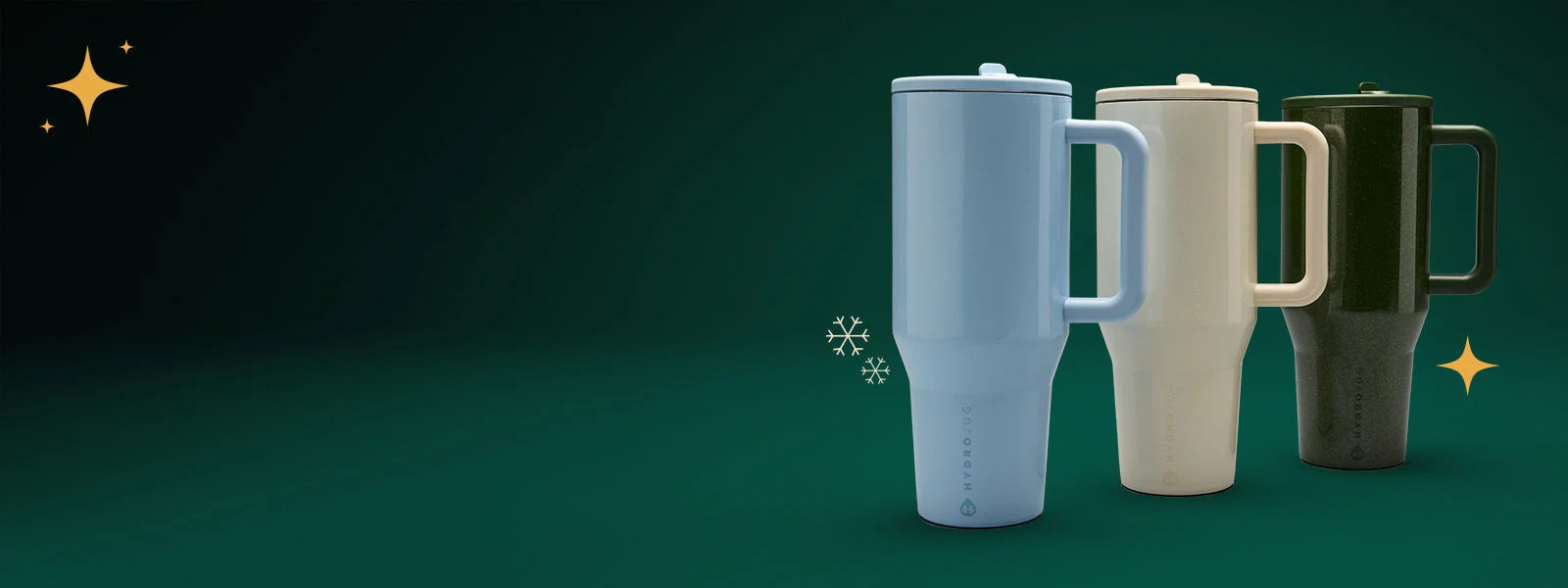 Drinkware in studio evnironment.