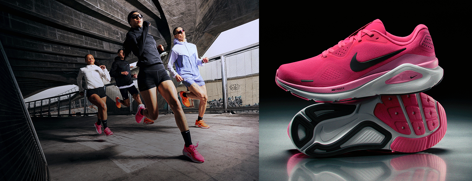 Collection of running shoes from top brands 