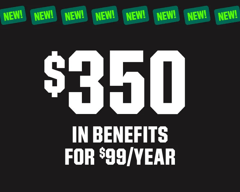New! $350 in Benefits for $99 a Year.