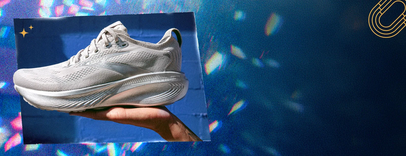 Athlete running in urban environment.