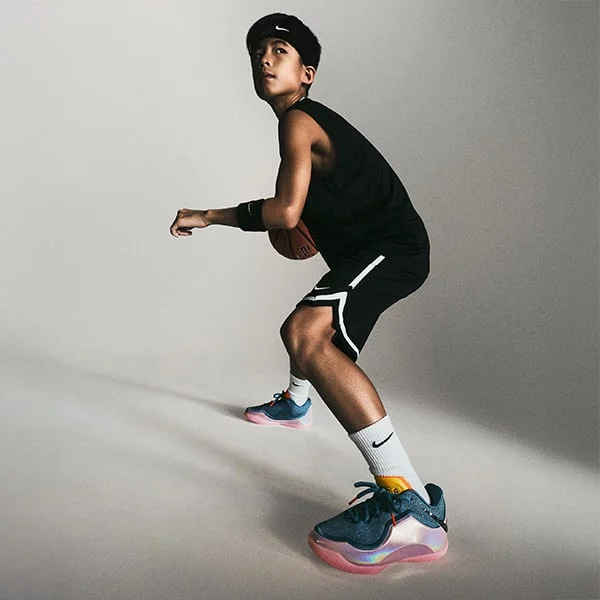 Young basketball player.