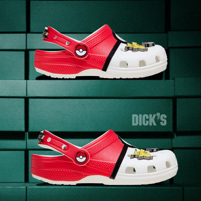 Crocs in studio environment.