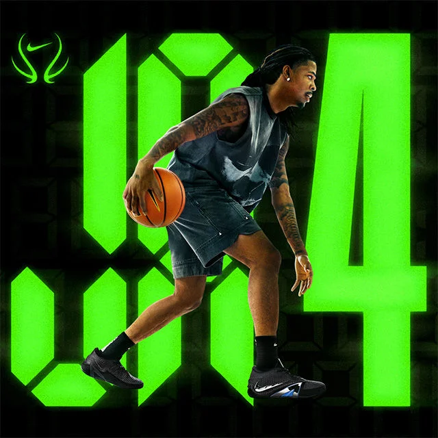 Ja Morant playing basketball.