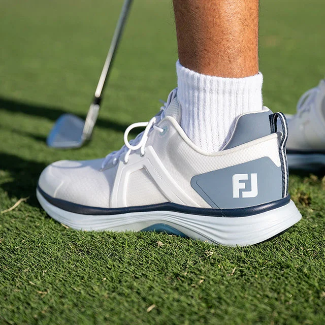 White Footjoy shoe.