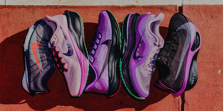 nike shoes in studio.