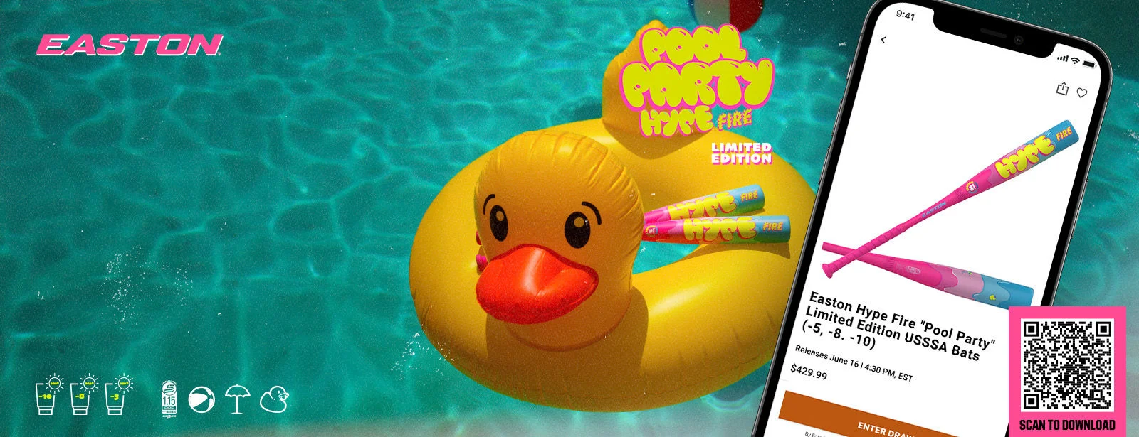 Easton Pool Party Hype Fire - Limited time.