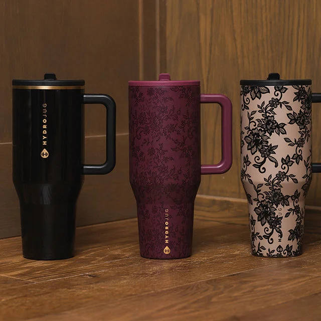 A collection of new Hydrojug water bottles