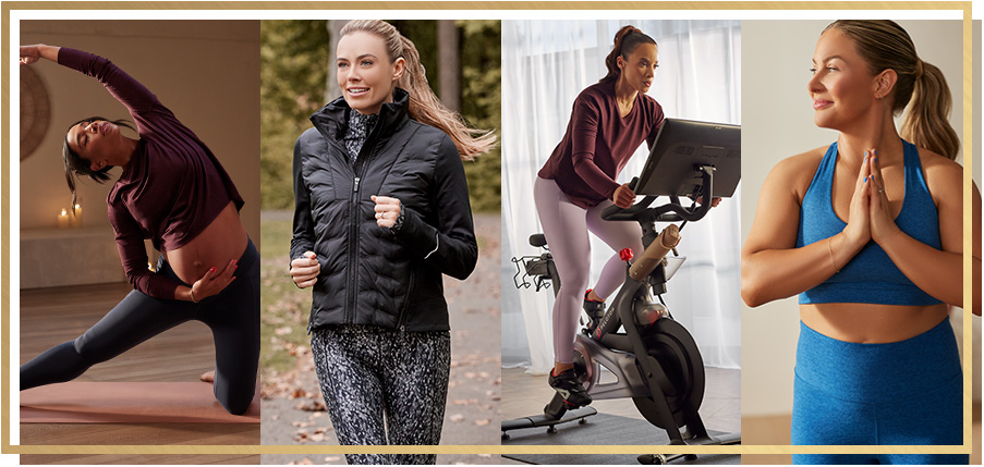 Four images of the Calia Collective including Hannah Bronfman, Alexandra O’Laughlin, Dascha Polanco, and Shawn Johnson