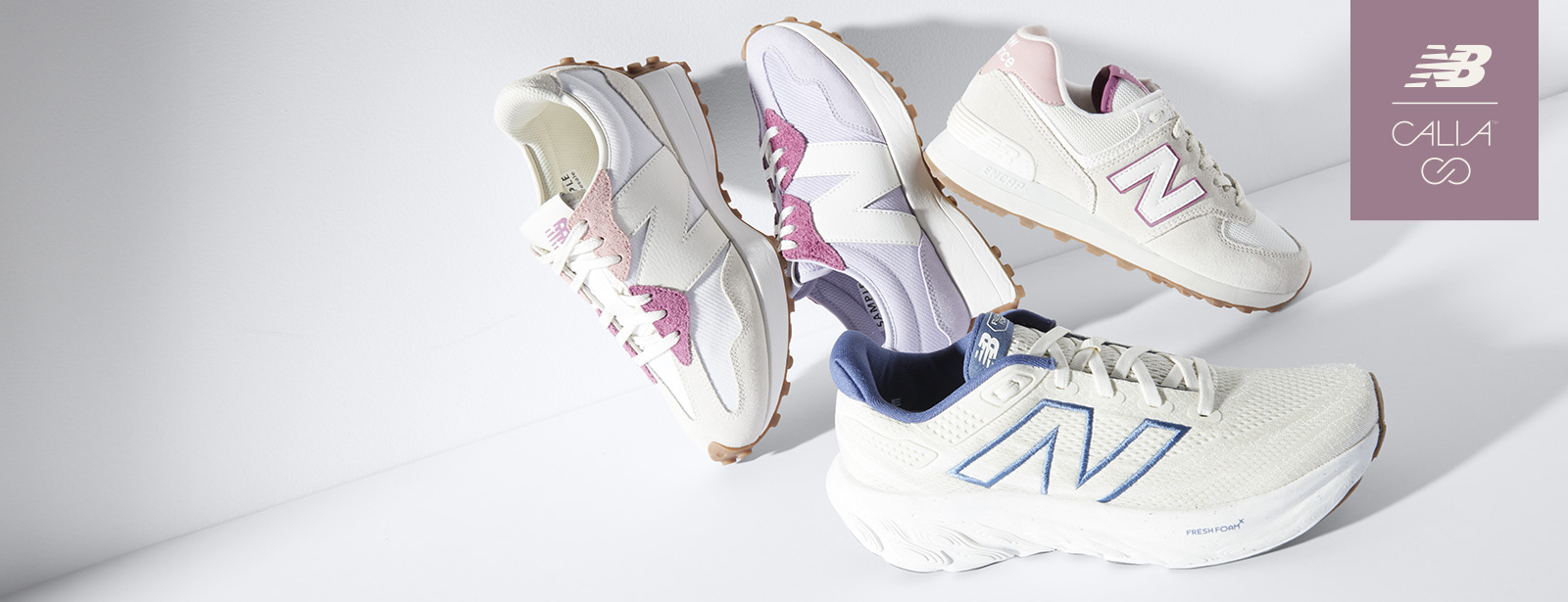 Three new balance shoes from the Calia collection. 