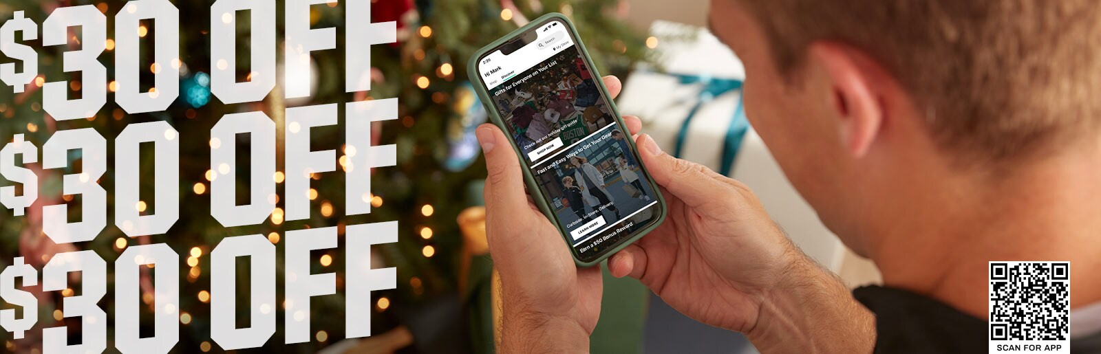 $30 off $150 App offer.