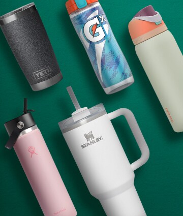 Assortment of hydration styles.