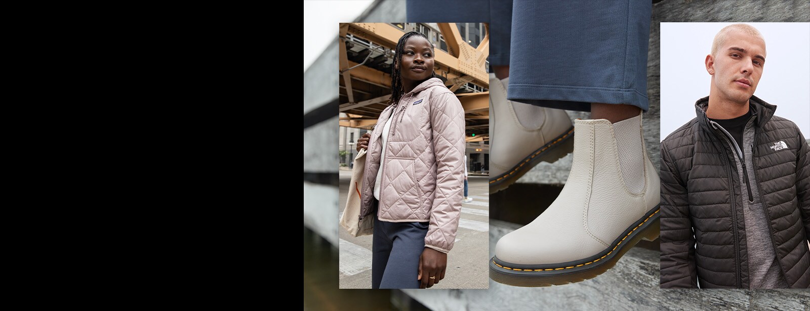 Outerwear and boots.