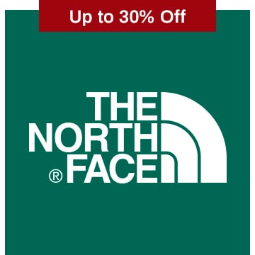 Up to 30% Off select The North Face.