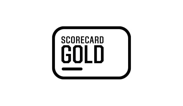 Scorecard gold icon.