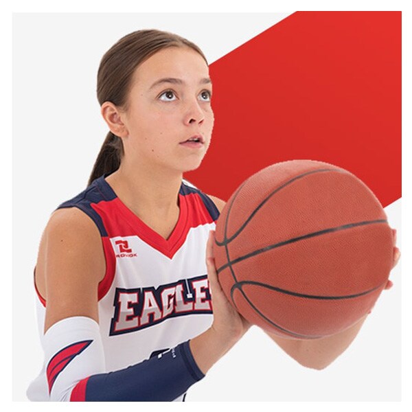 Young girl athlete wearing prolook custom jersey