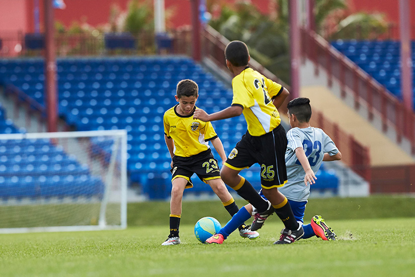 kids playing soccer