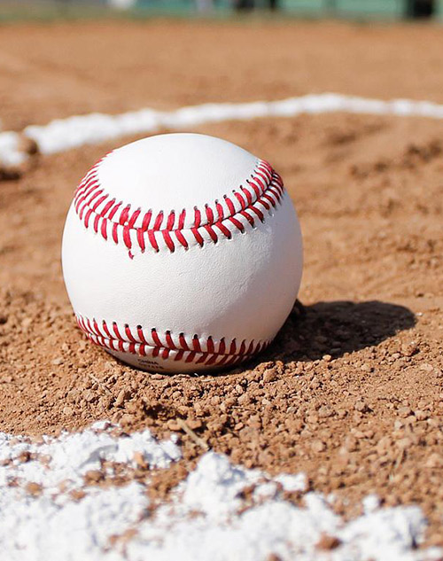 baseball on field