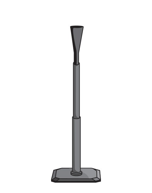 graphic of batting tee