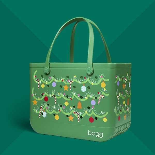 Holiday themed Bogg bag.
