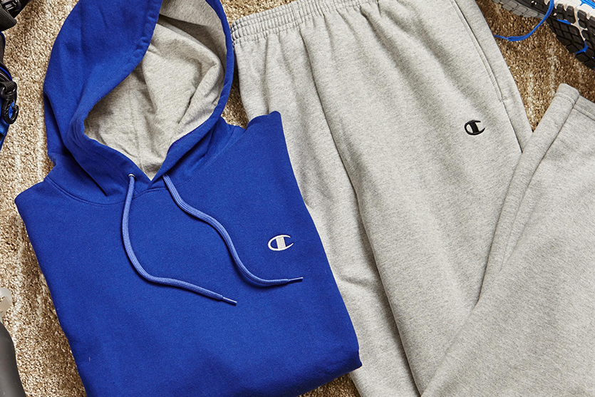Champion men's sweatshirt size chart top