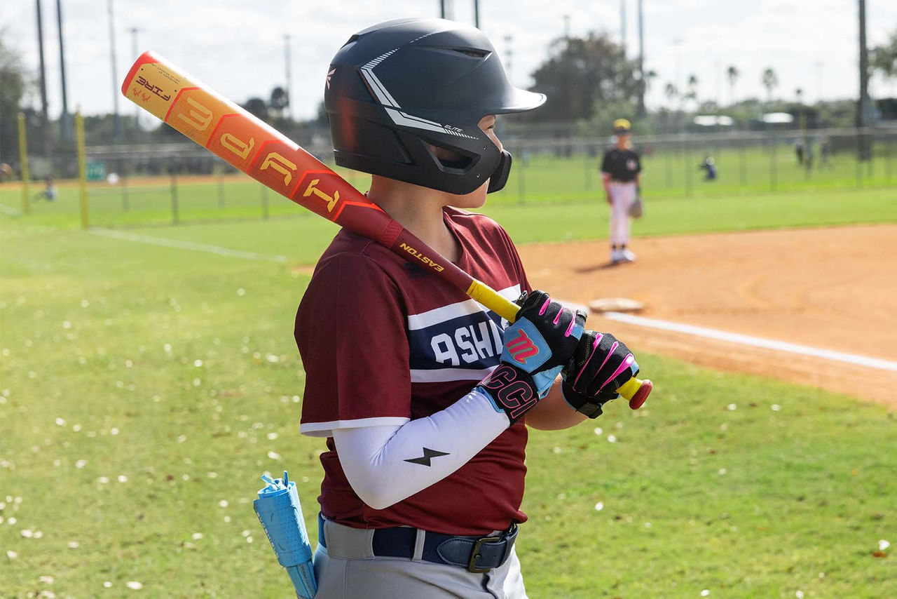 baseball player holding bat 