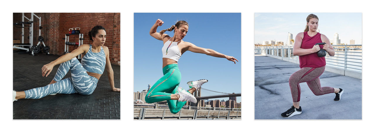 Different design on leggings. 