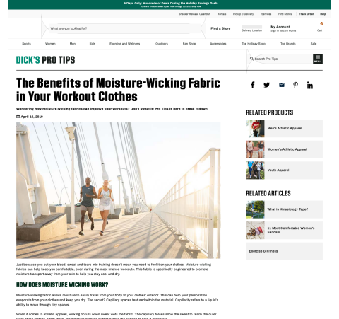 The Benefits of Moisture-Wicking Fabric in Your Workout Clothes