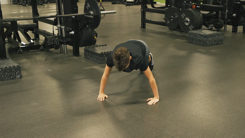 Man doing a pushup