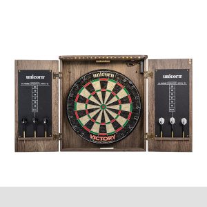 Escalade Victory LED Bristle Dart Board Cabinet Set