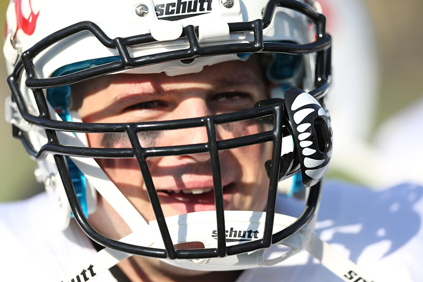 Visor face hotsell shield football