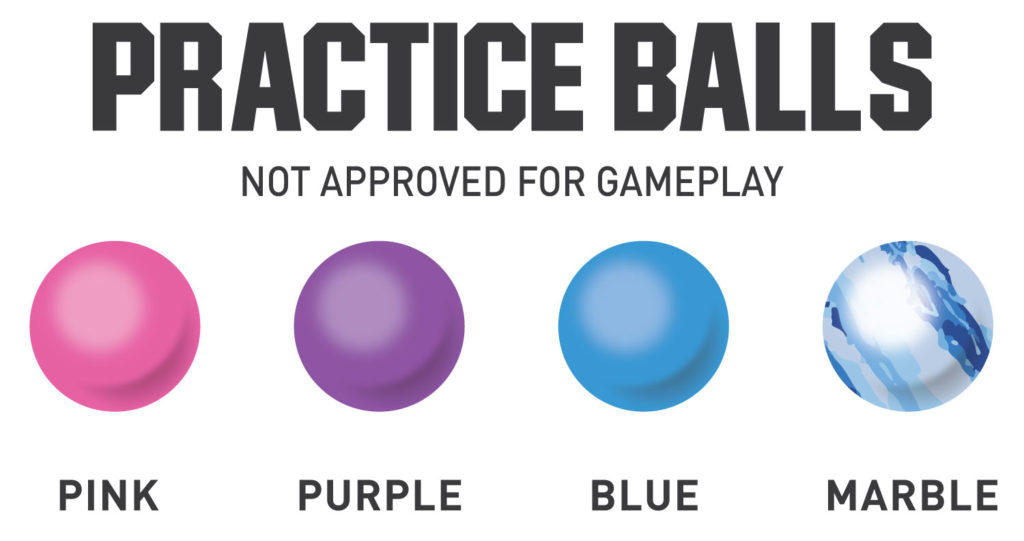 Illustration of practice lacrosse balls