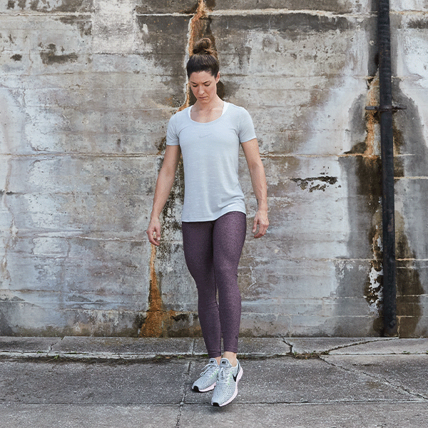 Female doing ankle circles 