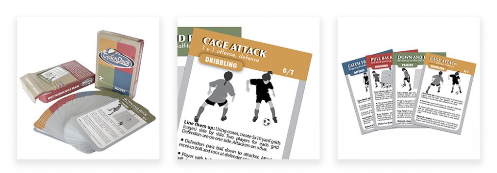 coachdeck soccer drill coaching cards