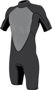 Short wetsuit illustration