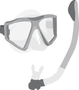 Snorkle and mask illustration
