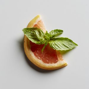 Grapefruit and basil