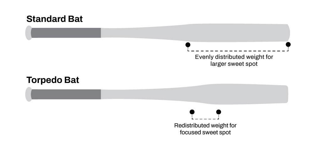bat labeled with each part